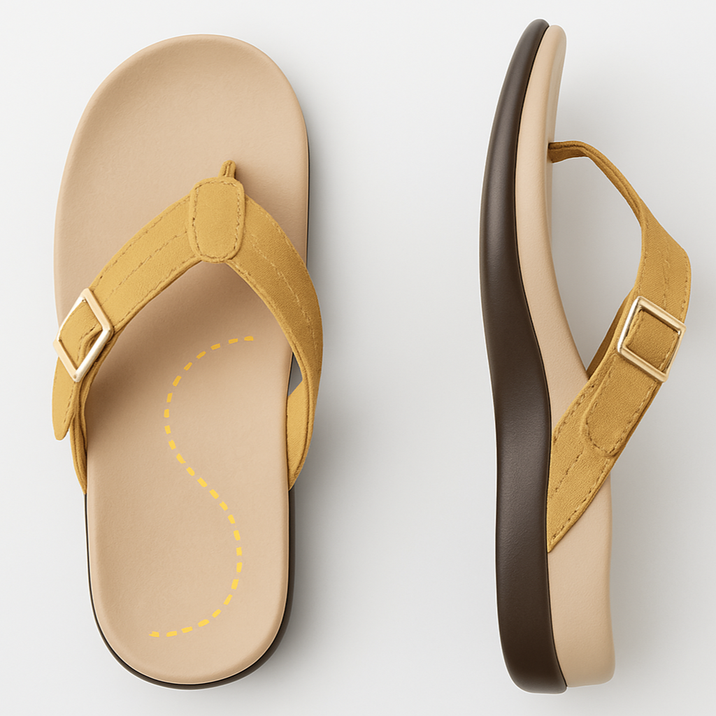 Zafalia™ Élan — Minimalist Orthopedic Flip Flops