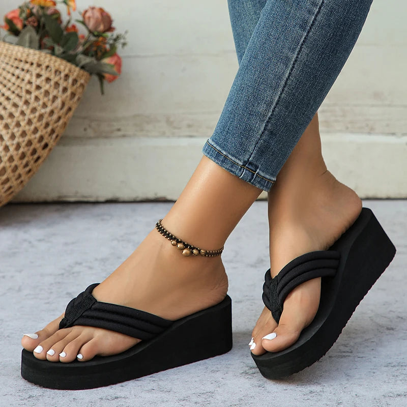Zafalia™ WaveLift | Lightweight Wedge Flip-Flops for Women