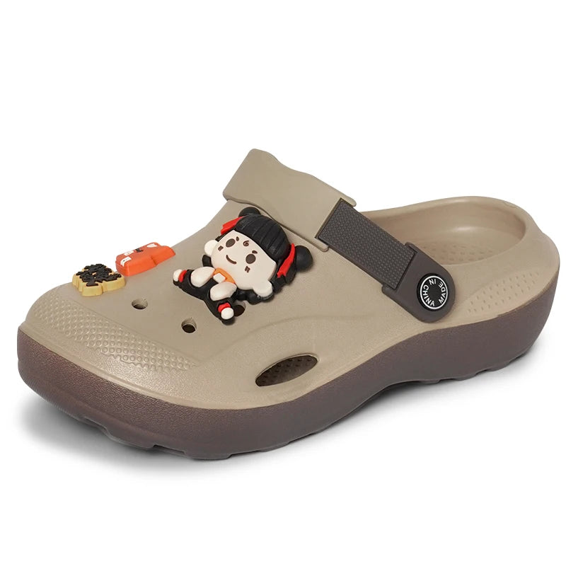 Zafalia™ NezhaPop | Nezha Cartoon Double-Color Women's Clogs