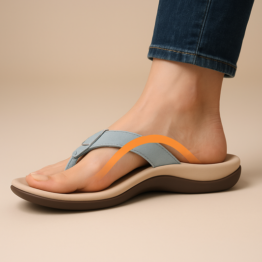 Zafalia™ Élan — Minimalist Orthopedic Flip Flops