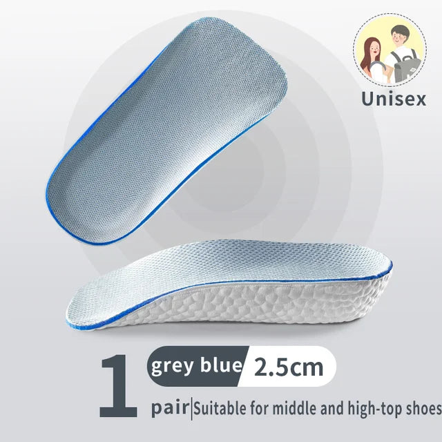 Comfort+ Height Increase Insoles – 1.5/2.5/3.5 cm Arch Support