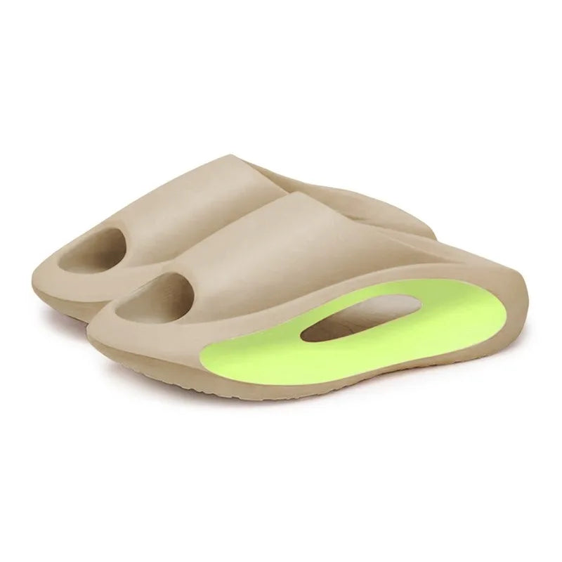 Zafalia™ FlexForm – Unisex EVA Thick Sole Non-Slip Summer Slides