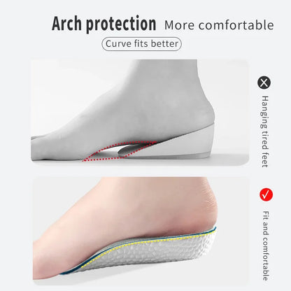 Comfort+ Height Increase Insoles – 1.5/2.5/3.5 cm Arch Support