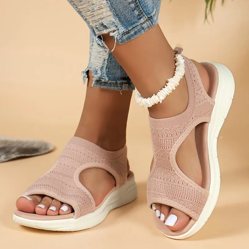 Zafalia™ RomaKnit Summer Wedge Knit Sport Sandals