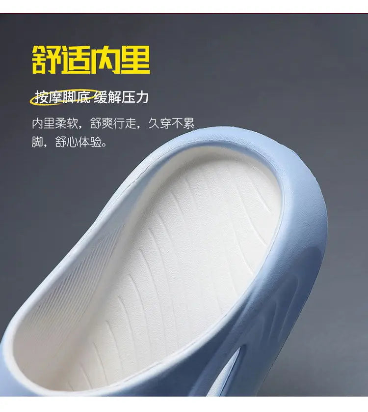 Zafalia™ FlexForm – Unisex EVA Thick Sole Non-Slip Summer Slides