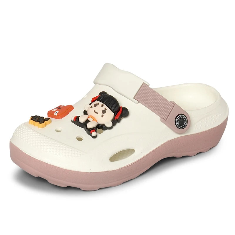 Zafalia™ NezhaPop | Nezha Cartoon Double-Color Women's Clogs