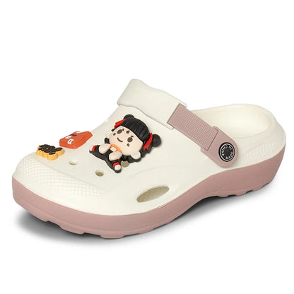 Zafalia™ NezhaPop | Nezha Cartoon Double-Color Women's Clogs