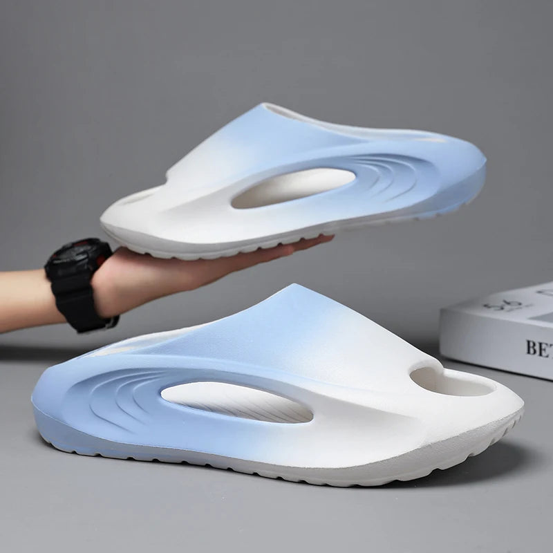Zafalia™ FlexForm – Unisex EVA Thick Sole Non-Slip Summer Slides