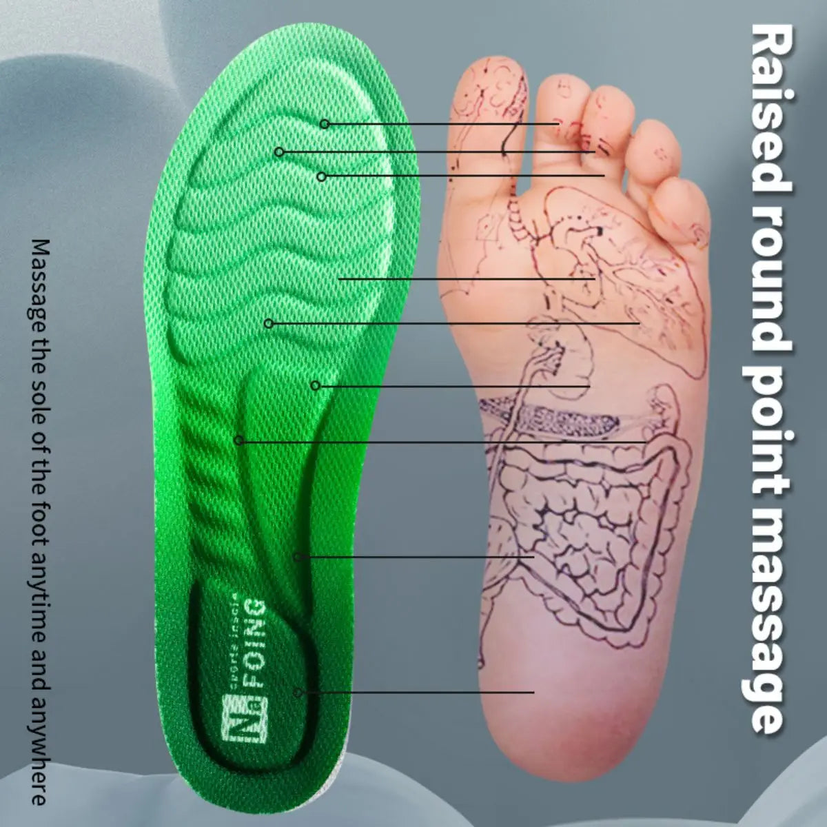 Zafalia™ SportFlex – Shock-Absorbing Breathable Insoles