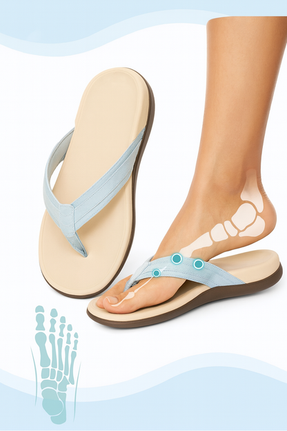 Zafalia™ Élan — Minimalist Orthopedic Flip Flops